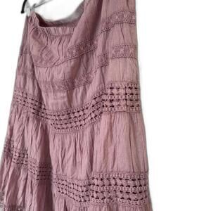 Light Pink  tiered peasant‎ Skirt